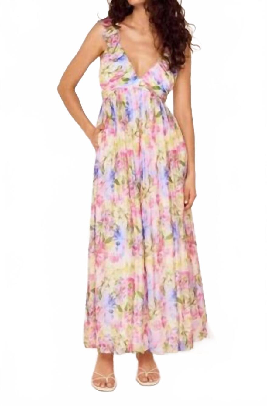 NEW MINKPINK celina maxi dress in multi color